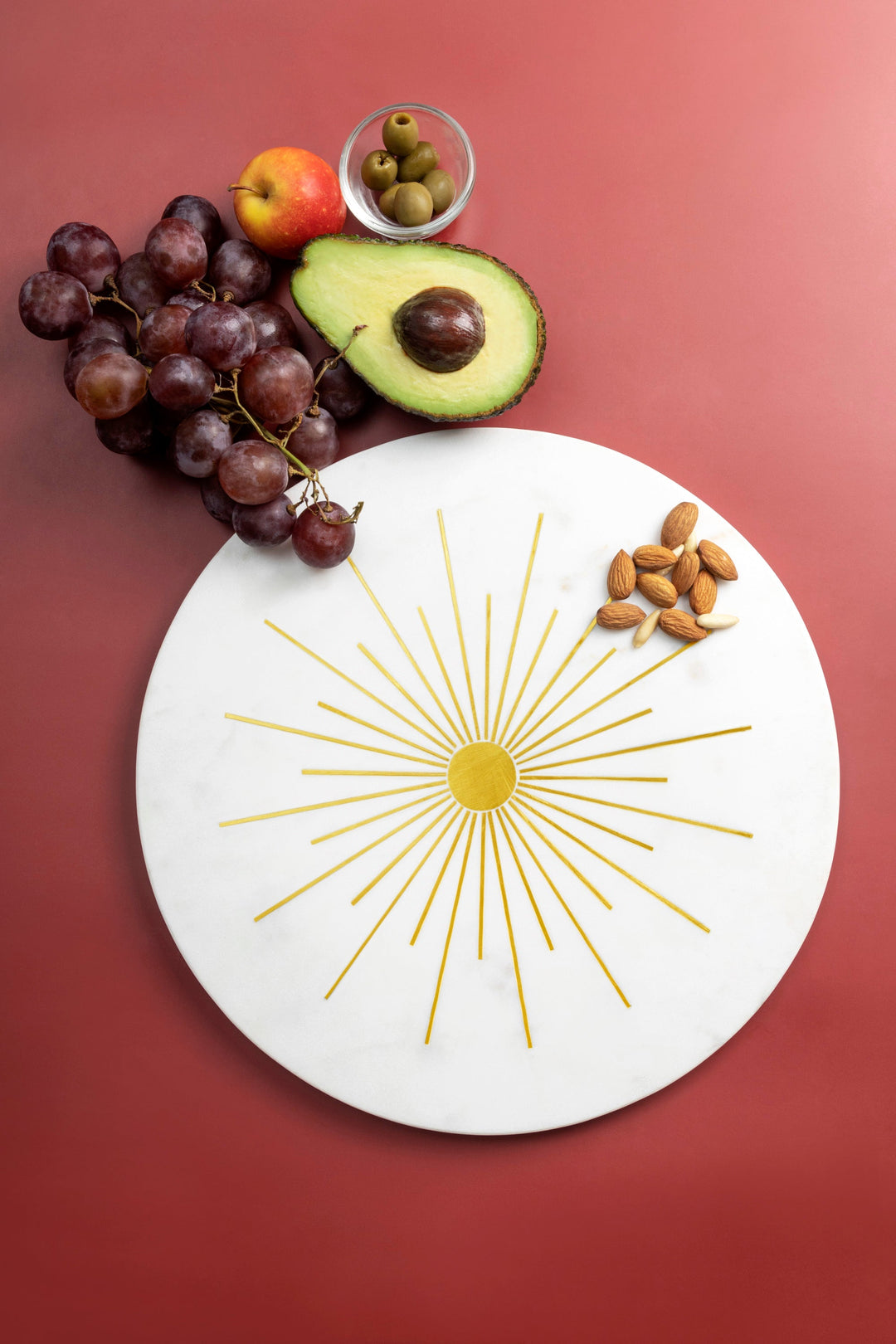 Sunshine Marble Cheese Board, 12"