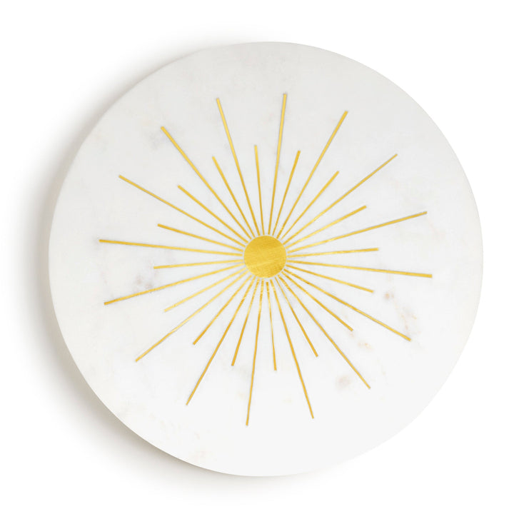 Sunshine Marble Lazy Susan, 16"