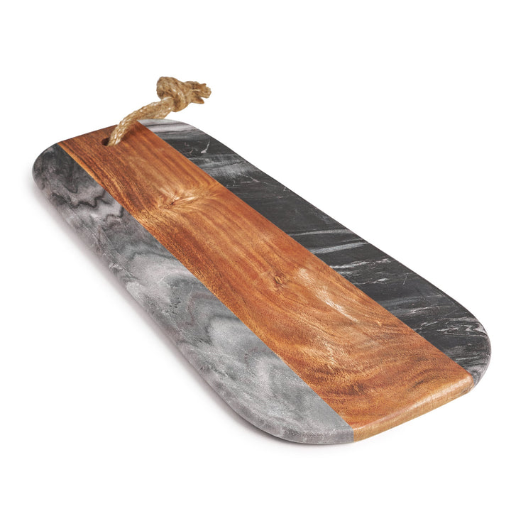 Marble & Wood Cutting Board, Grey