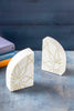 Enchant White Marble Bookends, Set of 2