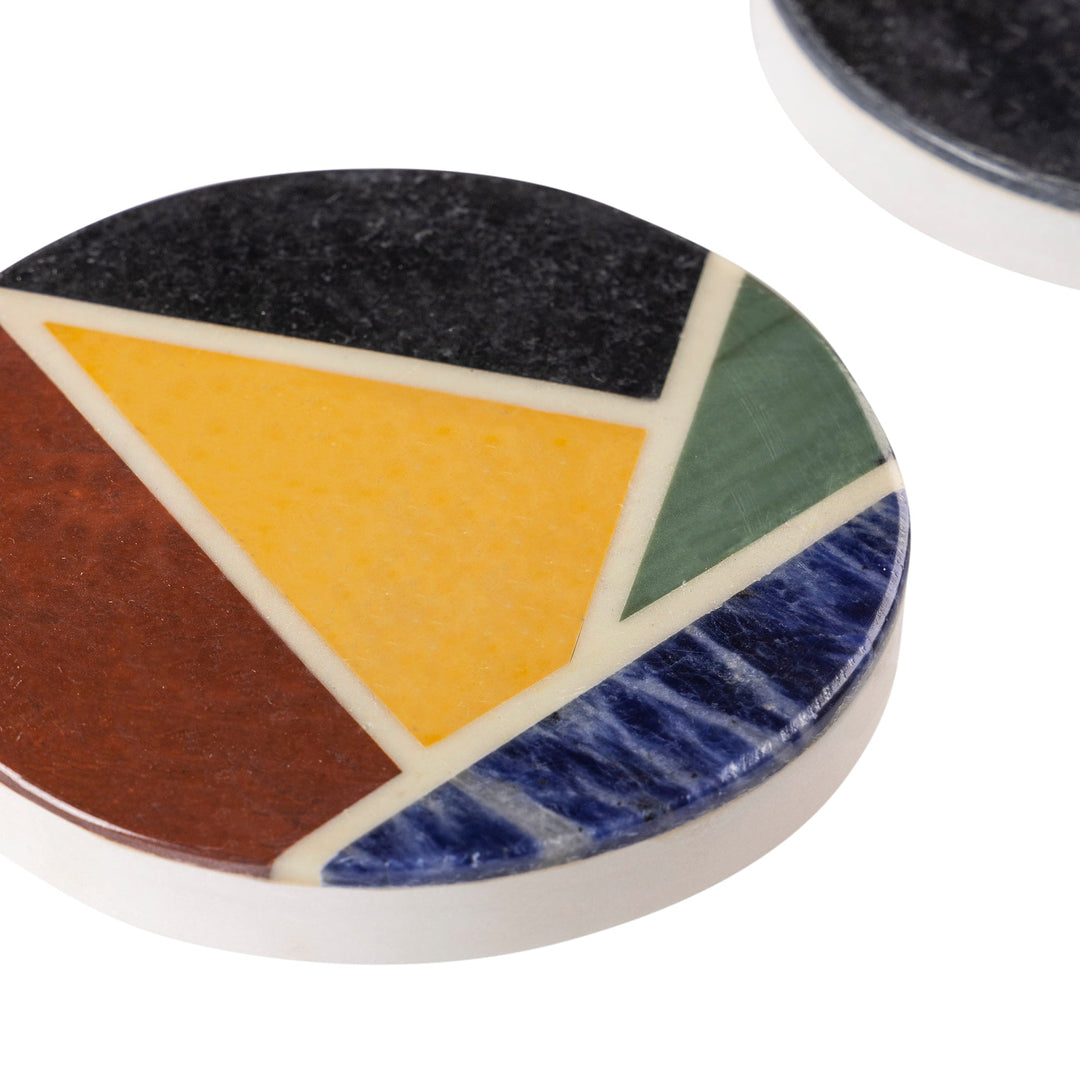 Bennett Marble Coasters, Set of 4