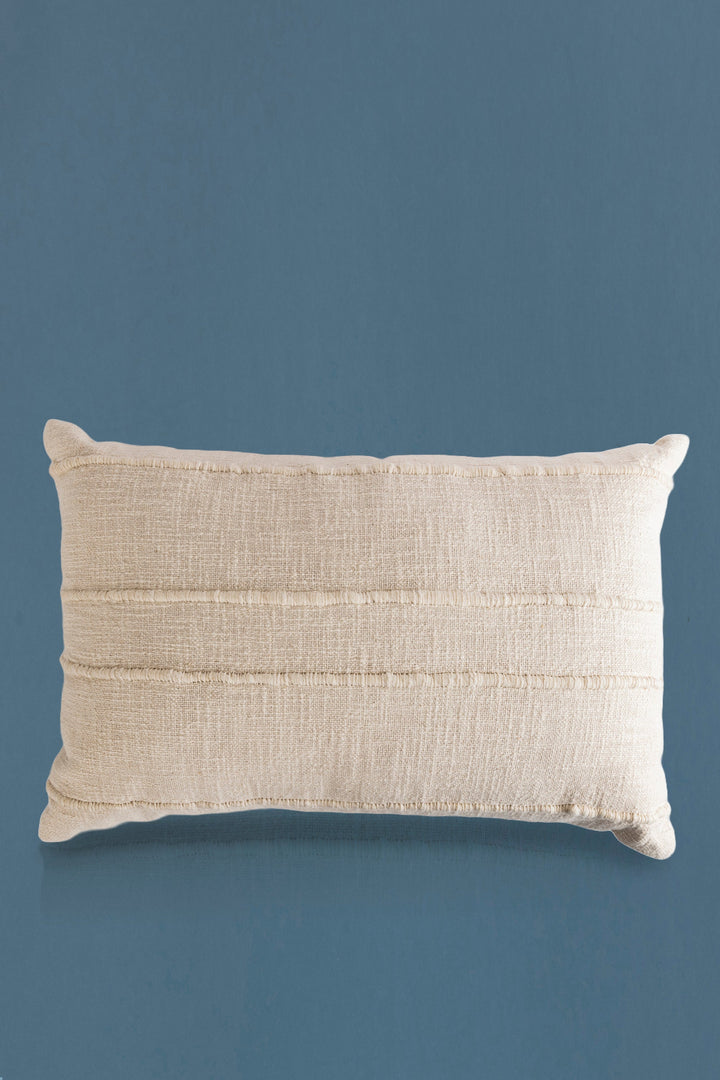 Ivory Accent Lumbar Pillow with Insert, 15X24