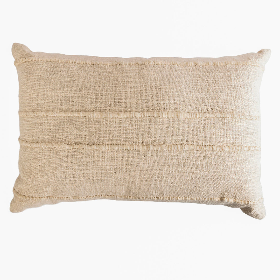 Ivory Accent Lumbar Pillow with Insert, 15X24