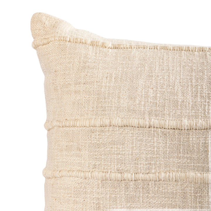 Ivory Accent Lumbar Pillow with Insert, 15X24