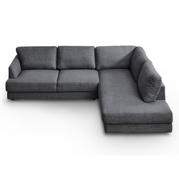 The Glander Cozy Sectional Sofa Right Facing in Dark Gray