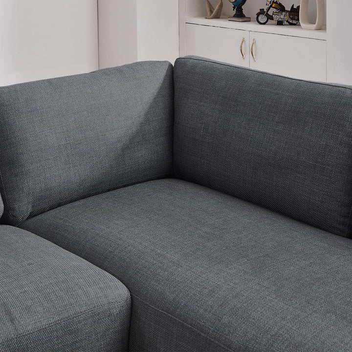 The Glander Cozy Sectional Sofa Right Facing in Dark Gray