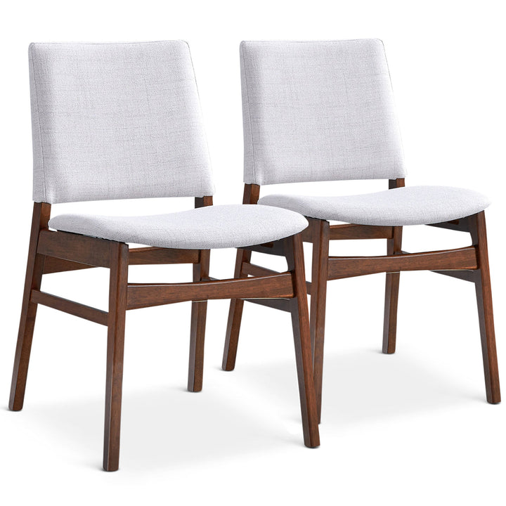 The Gusto Fabric Dining Chair In Light Gray (Set Of 2) Era and Style Inspired Home Décor 1