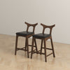 The Hester Solid Wood Upholstered Square Bar Chair (Set Of 2) Era and Style Inspired Home Décor 7