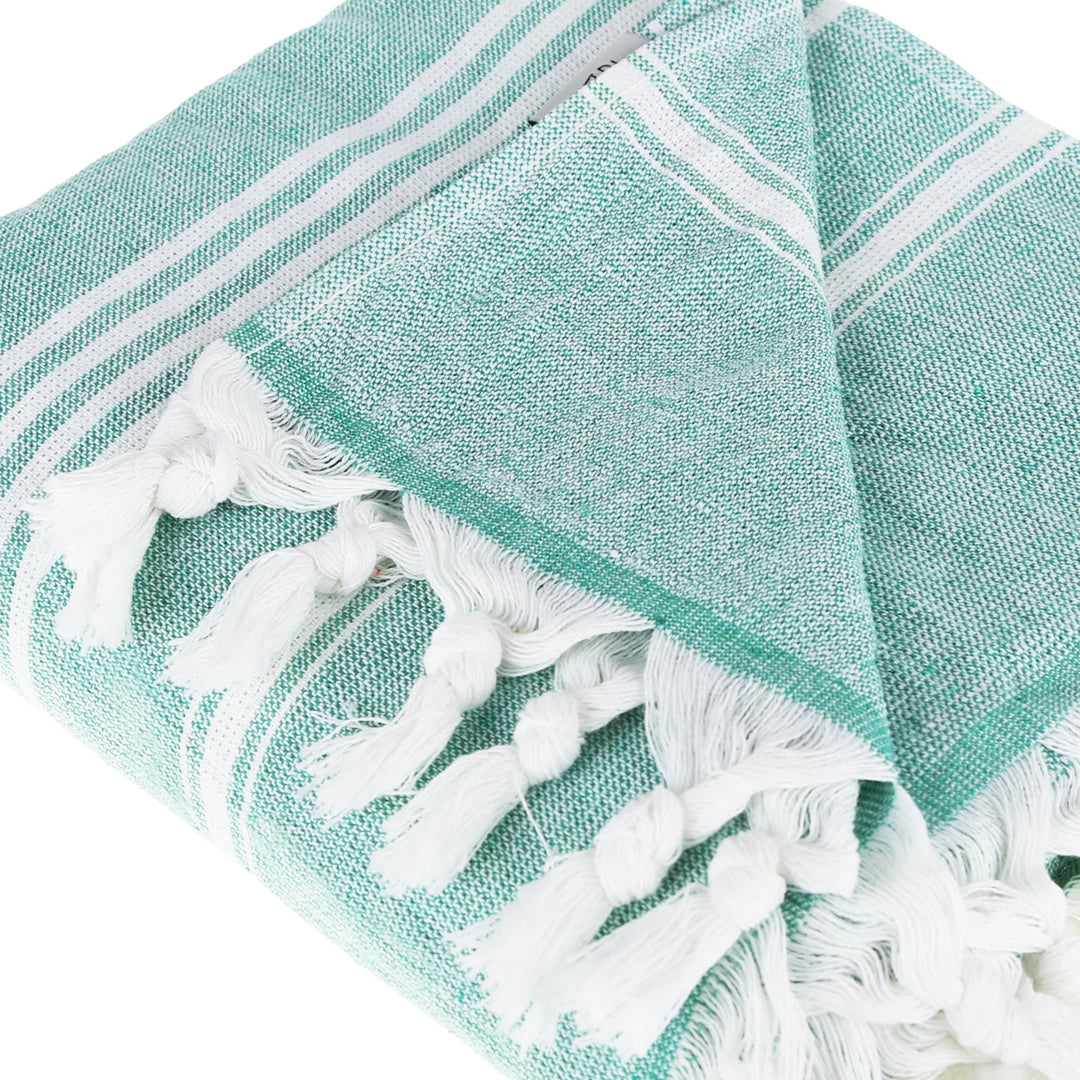 Asena Pure Cotton Throw Blanket by La'Hammam