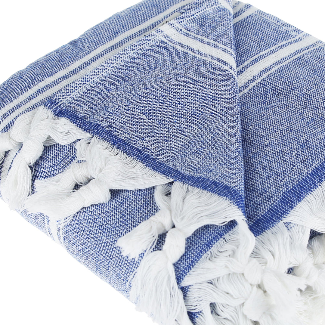 Asena Pure Cotton Throw Blanket by La'Hammam