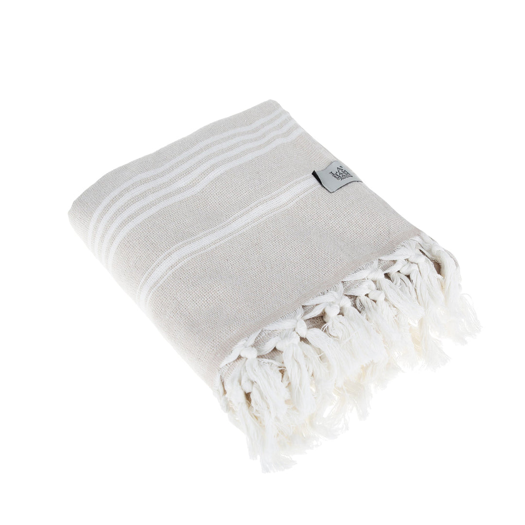 Asena Pure Cotton Throw Blanket by La'Hammam