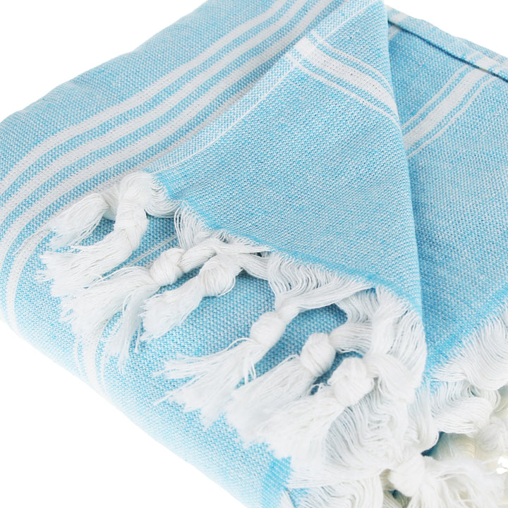 Asena Pure Cotton Throw Blanket by La'Hammam