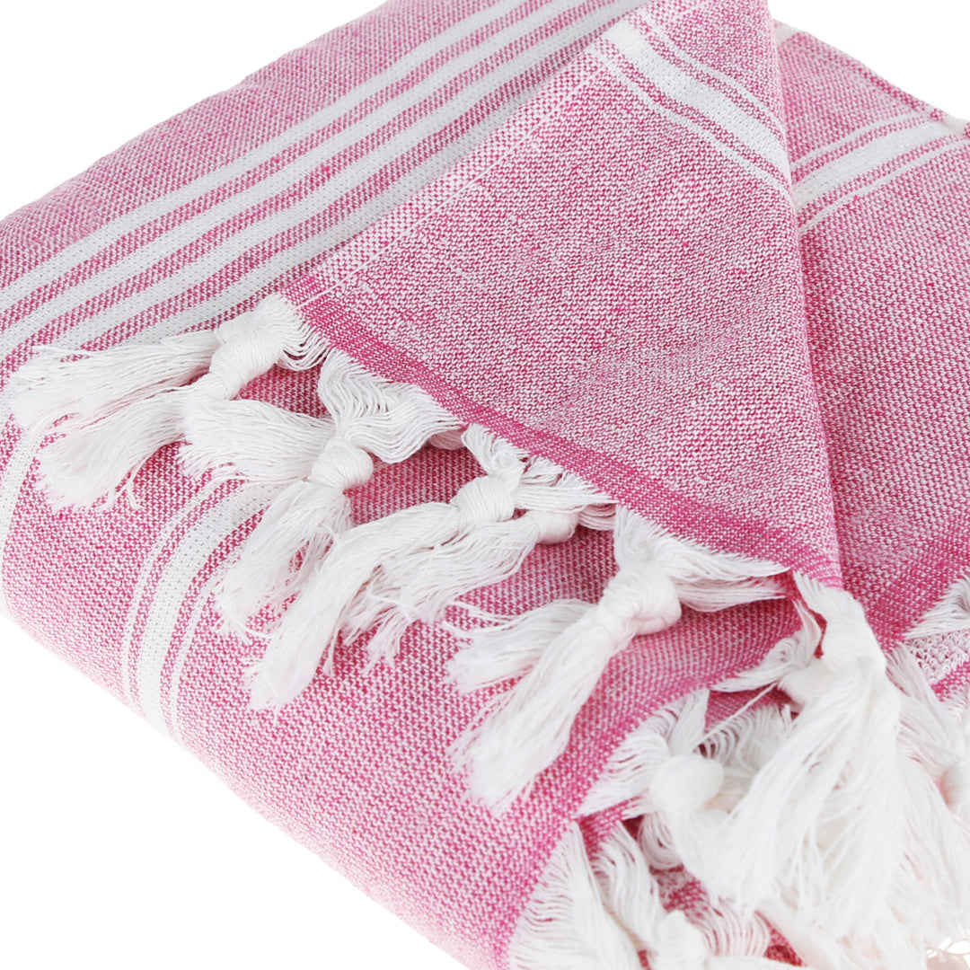 Asena Pure Cotton Throw Blanket by La'Hammam