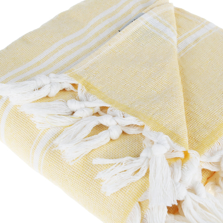 Asena Pure Cotton Throw Blanket by La'Hammam