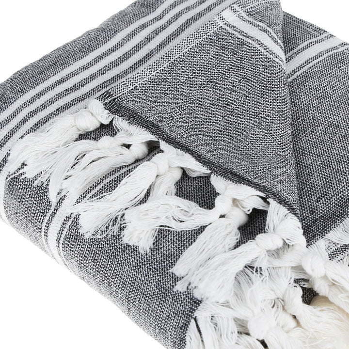 Asena Pure Cotton Throw Blanket by La'Hammam