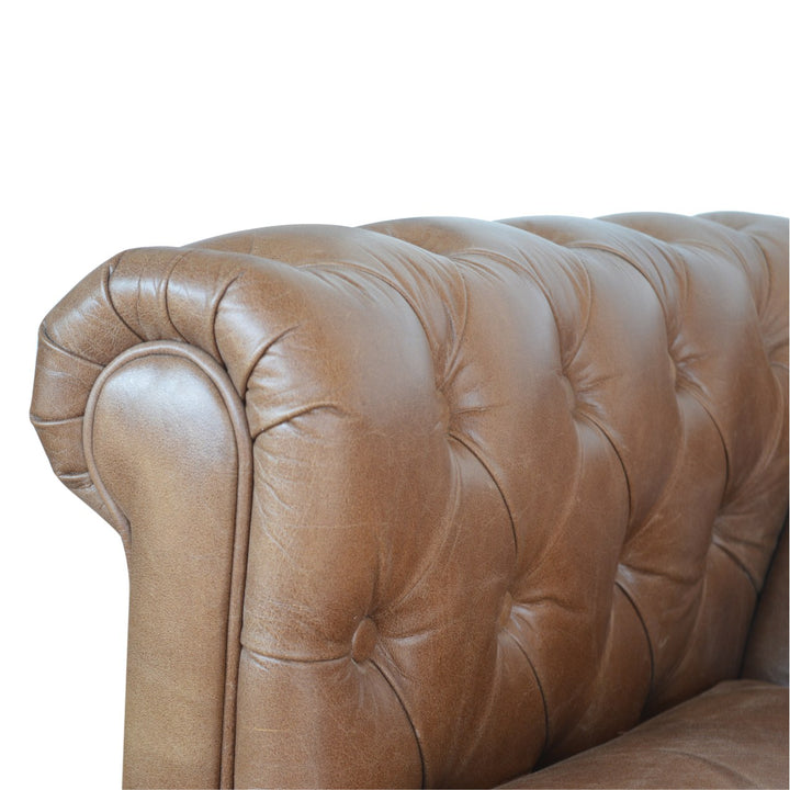 Buffalo Leather Chesterfield Sofa