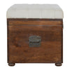 White Linen Storage Trunk