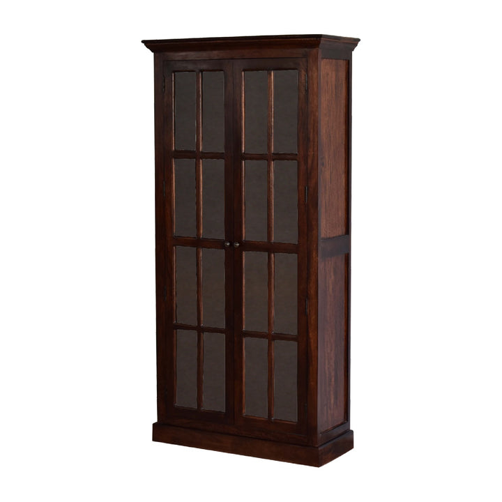 Tall Cherry Glazed Cabinet