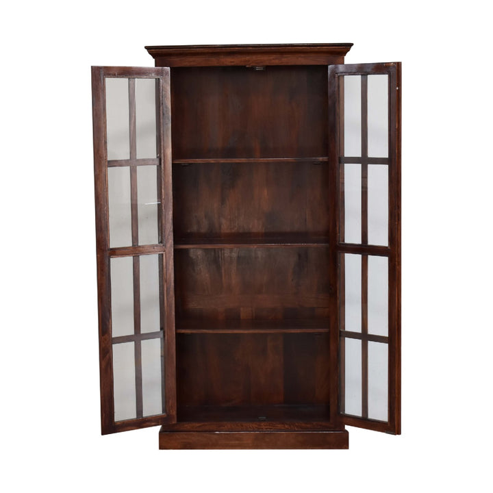 Tall Cherry Glazed Cabinet