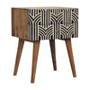 Edessa Bone Inlay Bedside Table