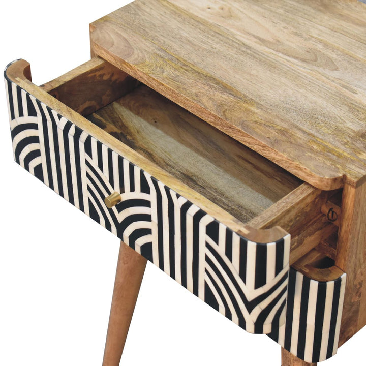 Edessa Bone Inlay Bedside Table