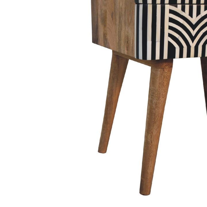 Edessa Bone Inlay Bedside Table