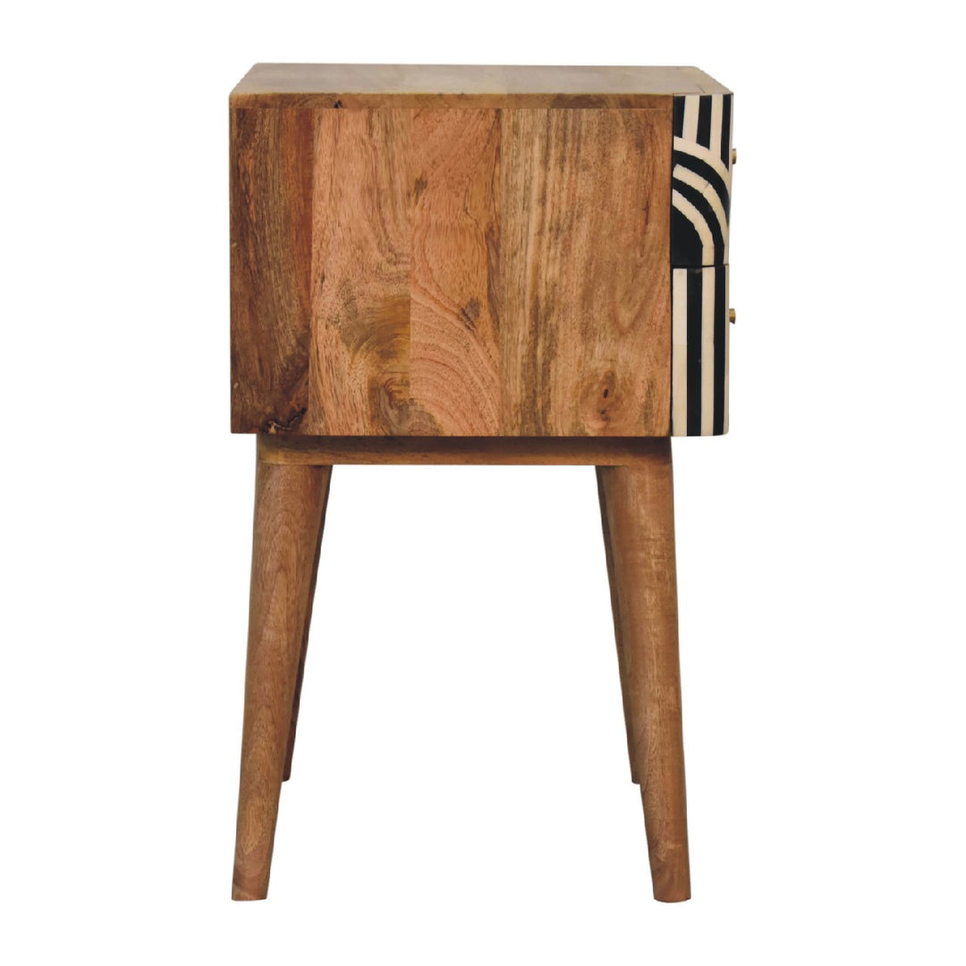 Edessa Bone Inlay Bedside Table