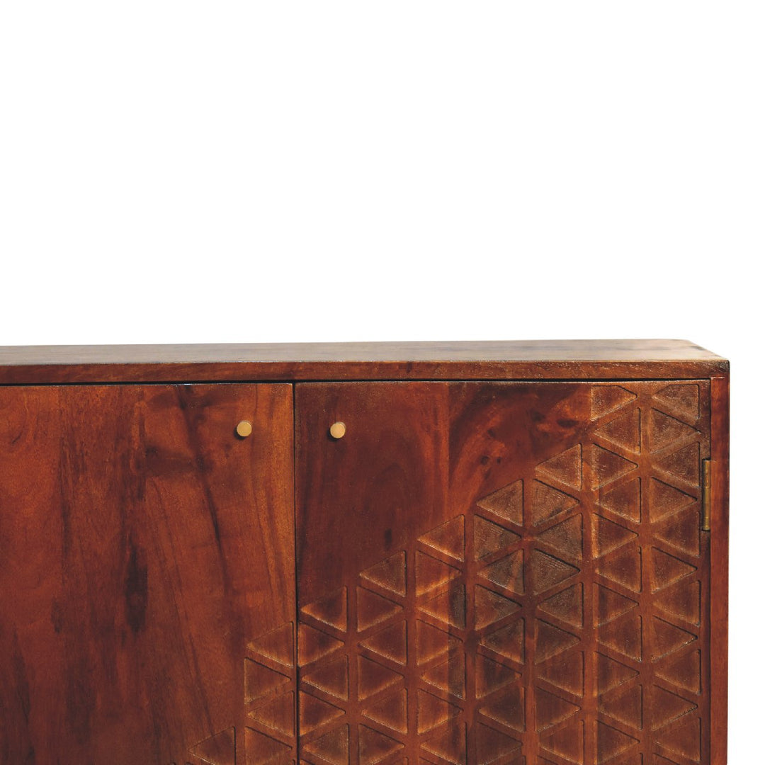 Chestnut Dice Cabinet