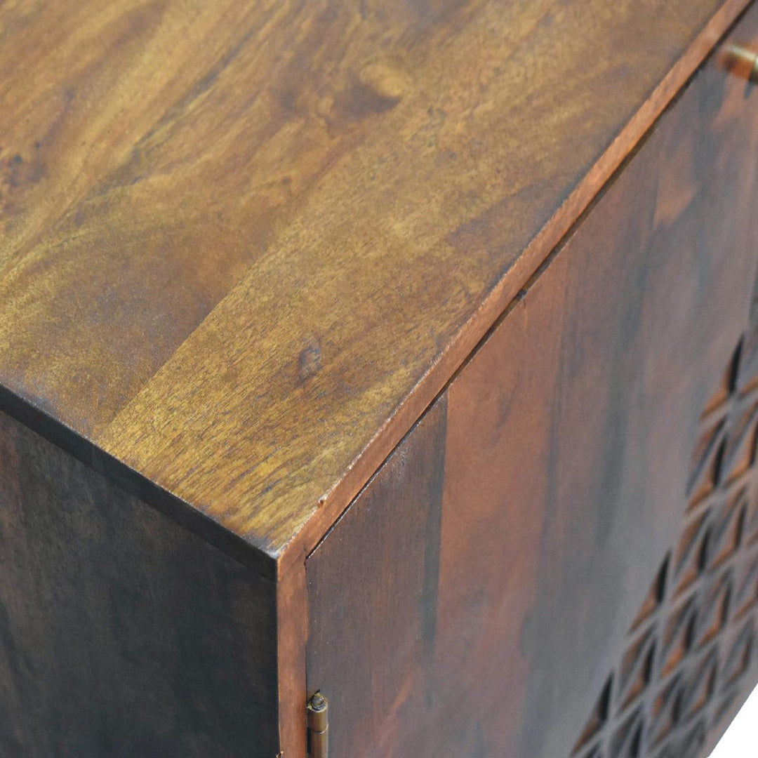 Chestnut Dice Cabinet