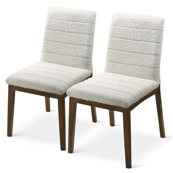 The Ines White Boucle Dining Chair (Set Of 2) Era and Style Inspired Home Décor 1