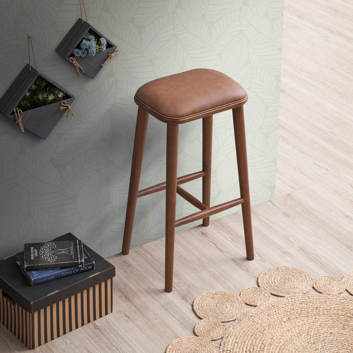 The Jason PU Leather Bar Stool Era and Style Inspired Home Décor 3