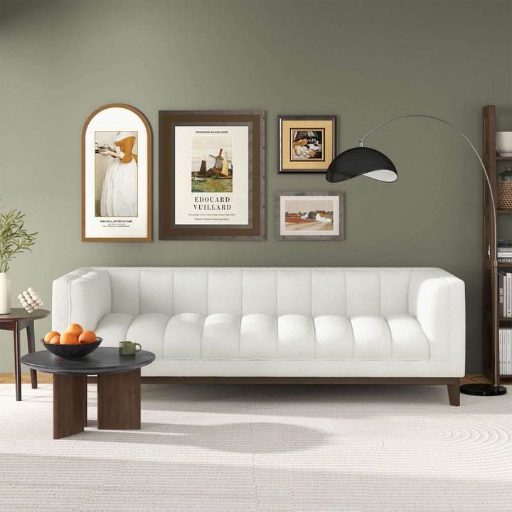 The Melissa Mid-Century White Boucle Modern Sofa Era and Style Inspired Home Décor 1