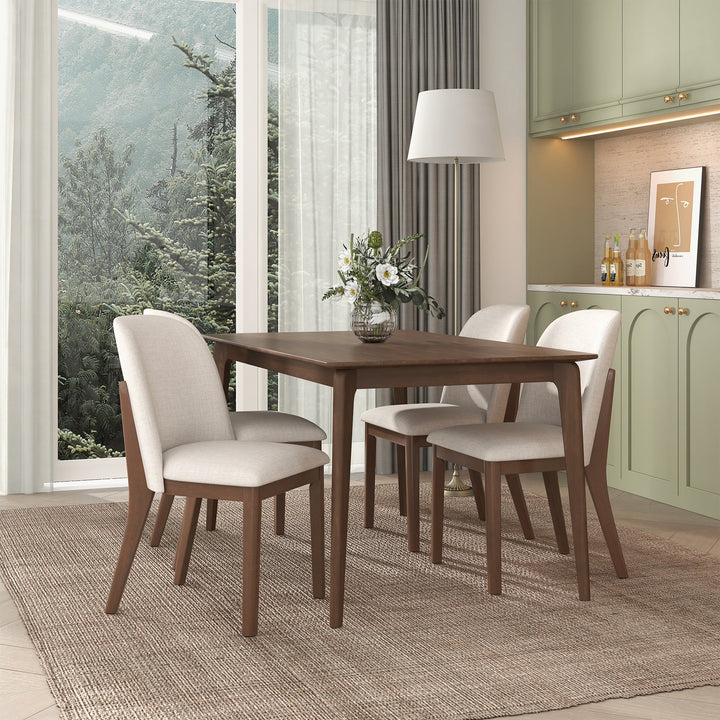 The Kaitlyn Beige Linen Dining Chair (Set Of 2) Era and Style Inspired Home Décor 2