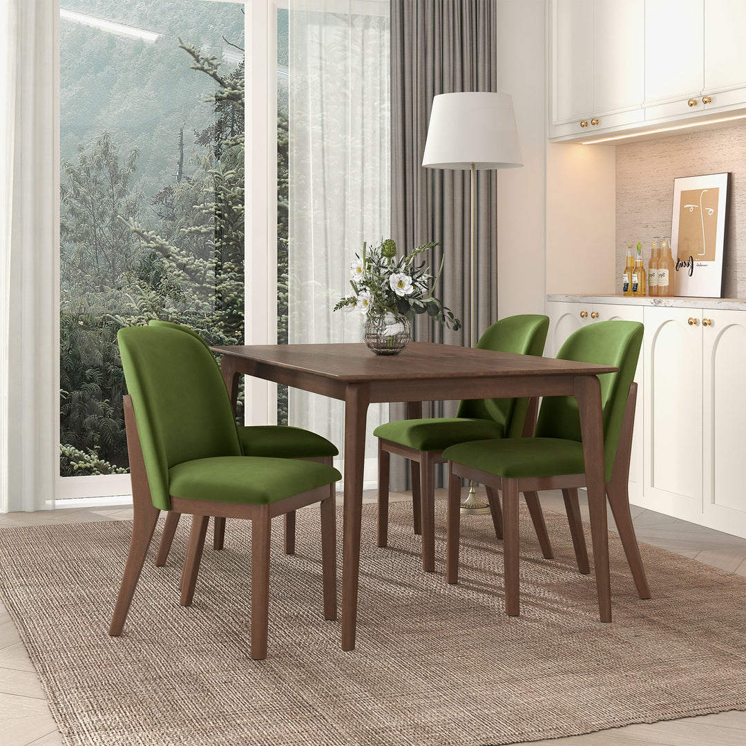 The Kaitlyn Green Velvet Dining Chair (Set Of 2) Era and Style Inspired Home Décor 2