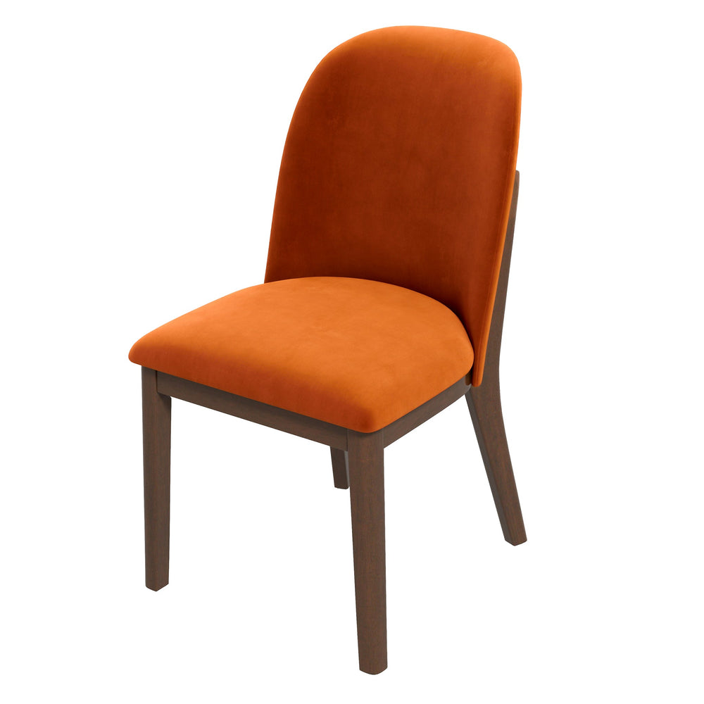 The Kaitlyn Burnt Orange Velvet Dining Chair (Set Of 2) Era and Style Inspired Home Décor 6