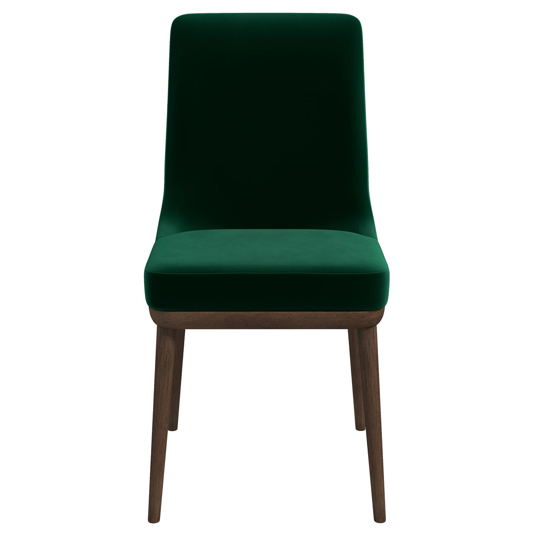 The Kate Green Velvet Solid Wood Dining Chair (Set Of 2) Era and Style Inspired Home Décor 1