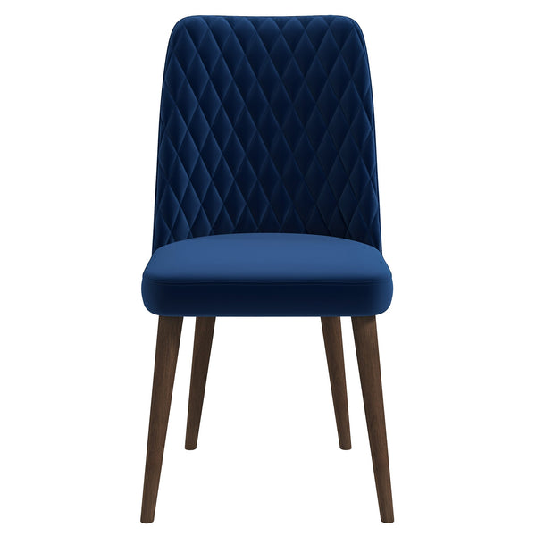 The Katie Navy Blue Velvet Dining Chair (Set Of 2) Era and Style Inspired Home Décor 1