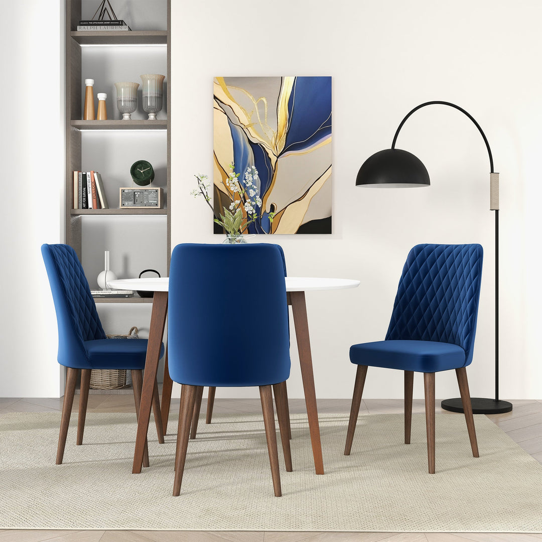 The Katie Navy Blue Velvet Dining Chair (Set Of 2) Era and Style Inspired Home Décor 2