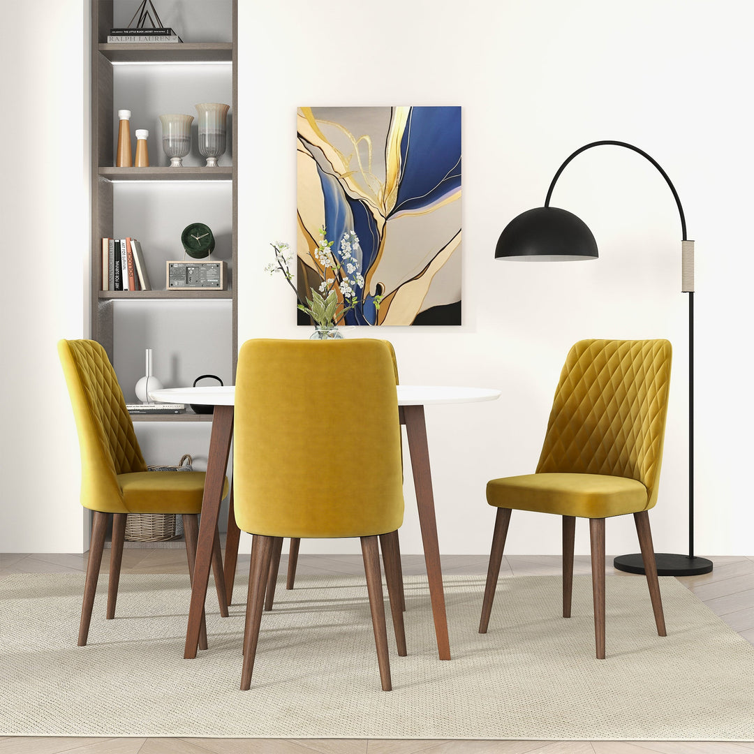 The Katie Gold Velvet Dining Chair (Set Of 2) Era and Style Inspired Home Décor 2