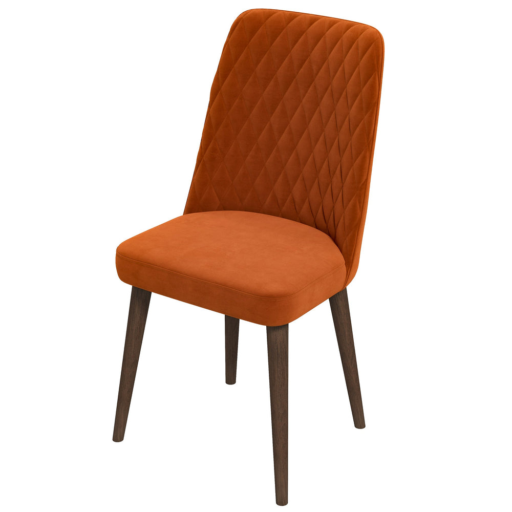 The Katie Burnt Orange Velvet Dining Chair (Set Of 2) Era and Style Inspired Home Décor 7