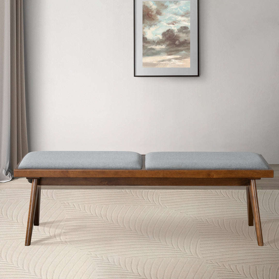 The Keira Bench (Grey Fabric) Era and Style Inspired Home Décor 4