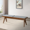 The Keira Bench (Grey Fabric) Era and Style Inspired Home Décor 3