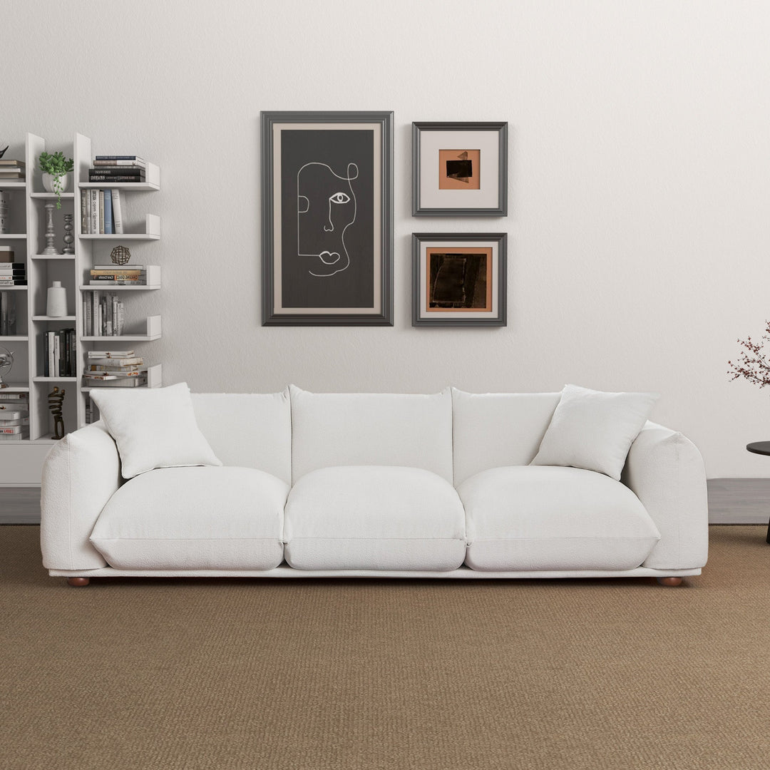 The Kely  100'' Boucle Upholstered Sofa Era and Style Inspired Home Décor 2