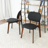 The Kelsey Black Leather Dining Chair (Set Of 2) Era and Style Inspired Home Décor 4