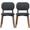 The Kelsey Black Leather Dining Chair (Set Of 2) Era and Style Inspired Home Décor 5