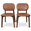 The Kelsey Brown Leather Dining Chair (Set Of 2) Era and Style Inspired Home Décor 5