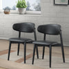 The Korbin Black Vegan Leather Dining Chair (Set Of 2) Era and Style Inspired Home Décor 2