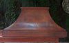 Farmhouse Hammered Copper Range Hood in Vintage Patina