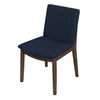 The Laura Blue Linen Solid Wood Dining Chair (Set Of 2) Era and Style Inspired Home Décor 7