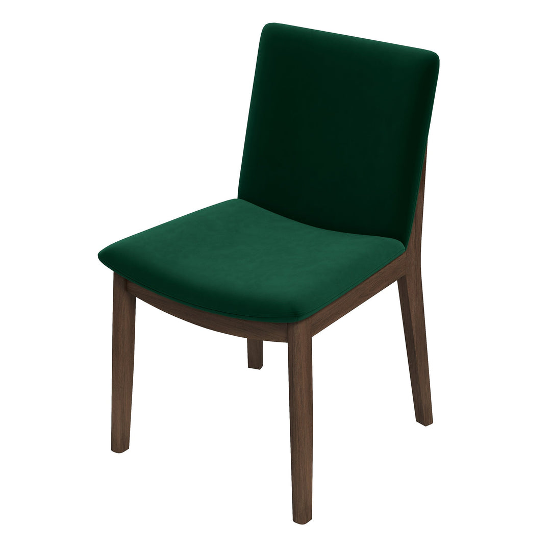 The Laura Green Velvet Solid Wood Dining Chair (Set Of 2) Era and Style Inspired Home Décor 6